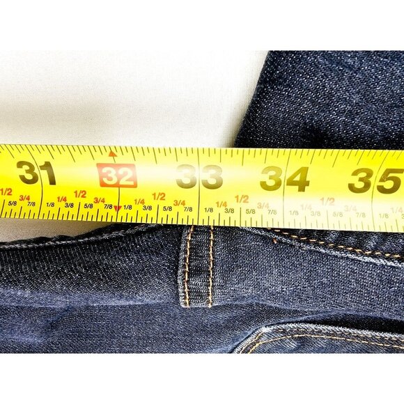 Gap 1969 27X33 Womens Curvy Blue Denim Size 27/4R 5 Pocket Jeans Cotton Elastane - Picture 9 of 12